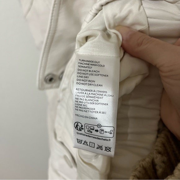 NEW Pilcro Faux-Leather Biker Vest Medium Edgy Baddie - Picture 13 of 14